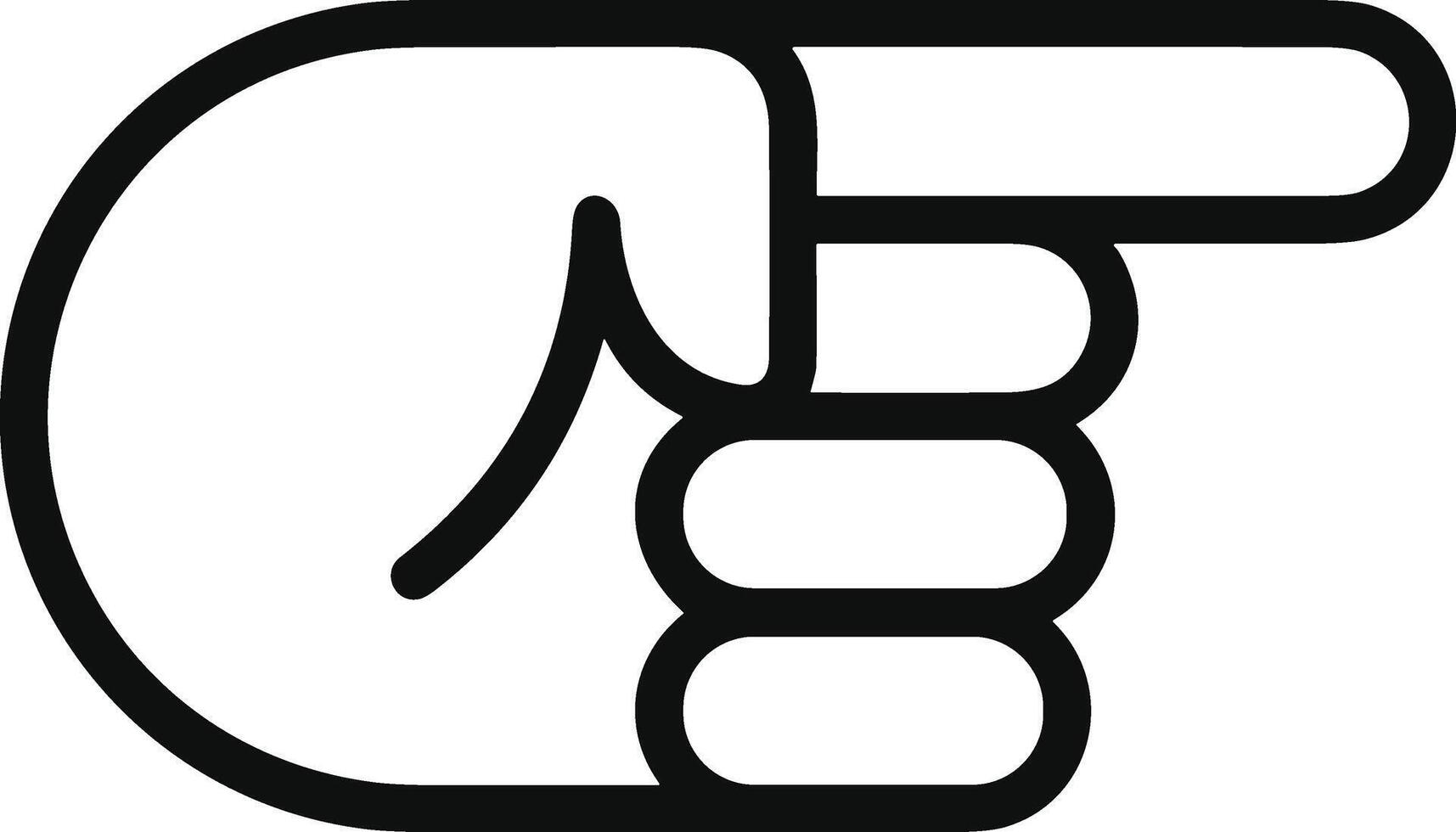 Hand icon symbol image illustration vector