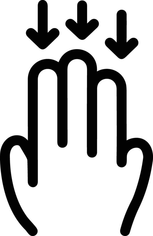 Hand icon symbol image illustration vector