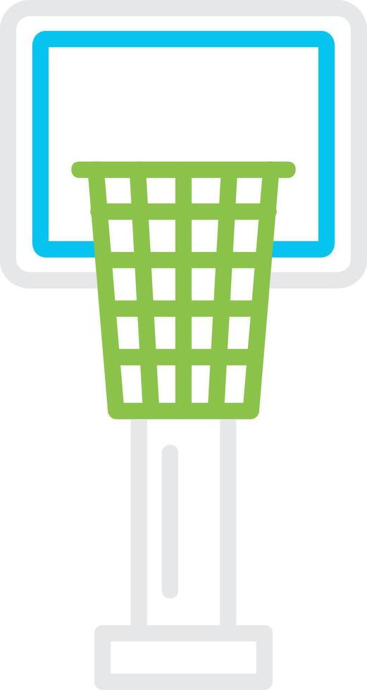 Basketball Hoop Creative Icon Design vector