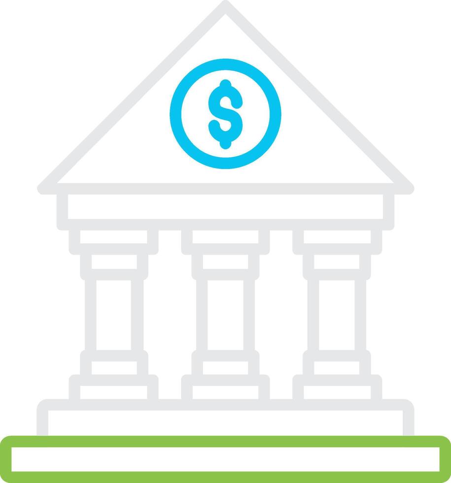 Bank Creative Icon Design vector