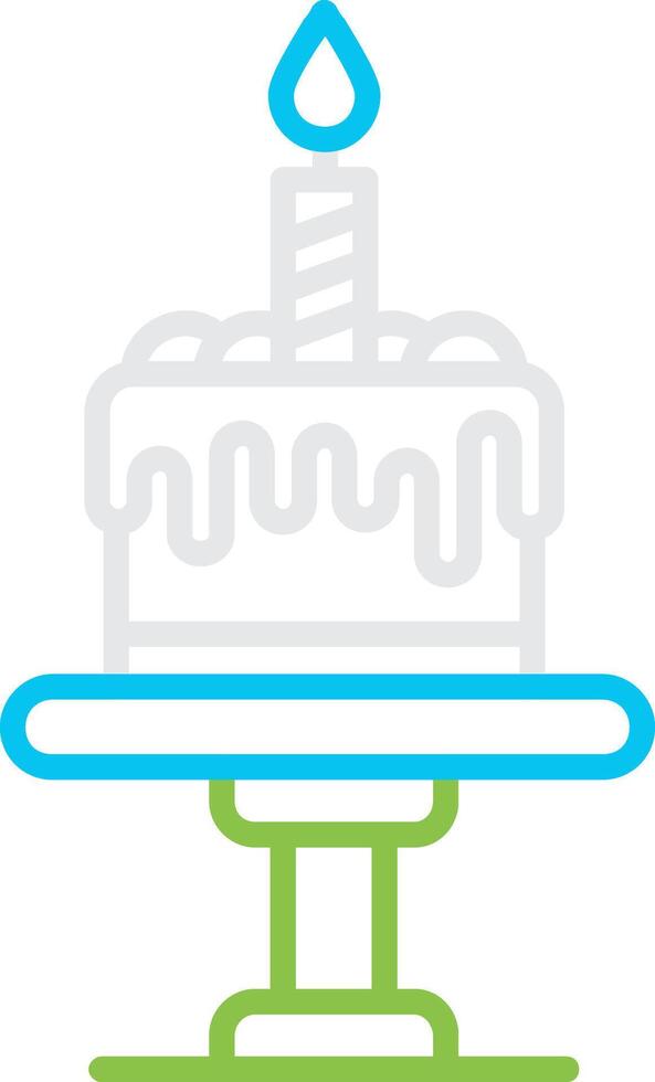 Birthday Cake Creative Icon Design vector