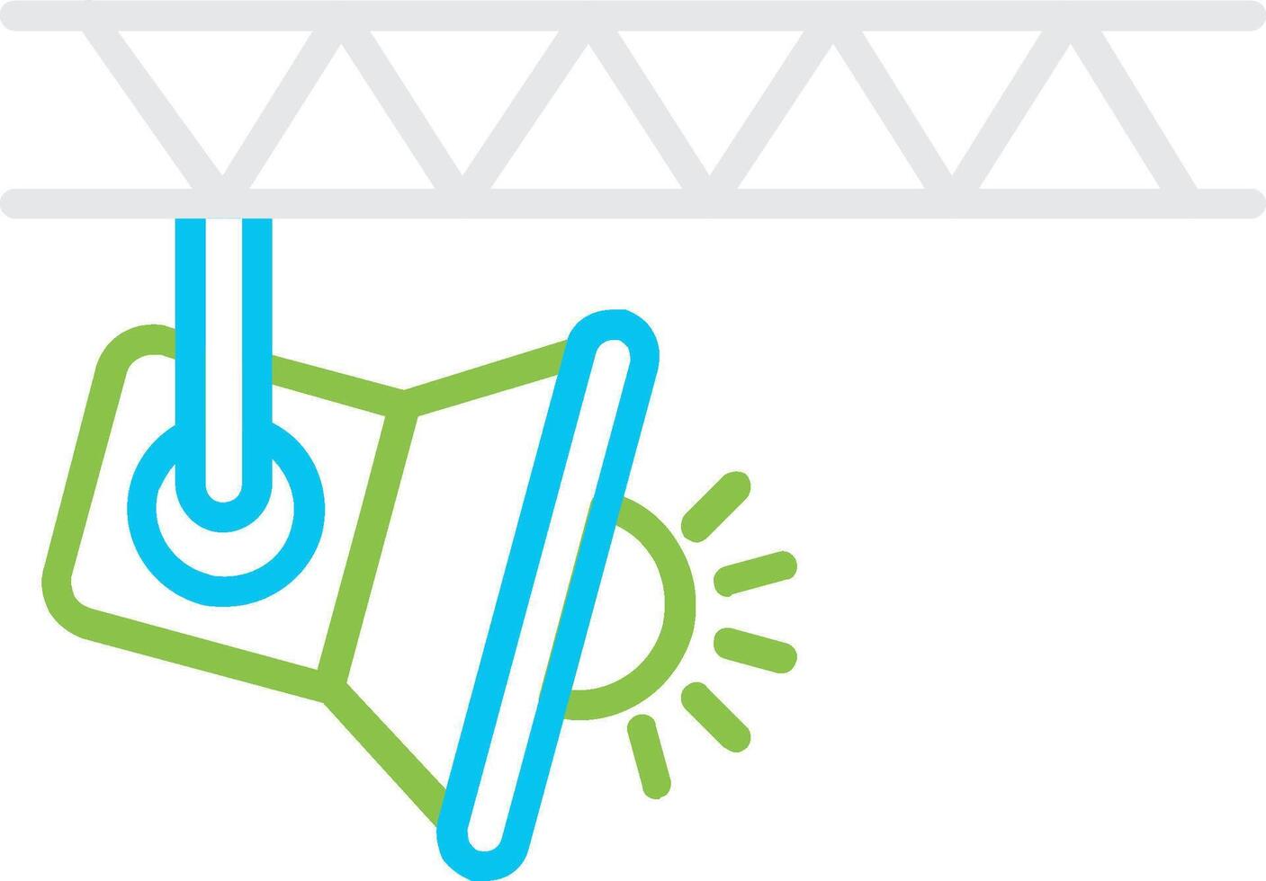 Spotlight Creative Icon Design vector
