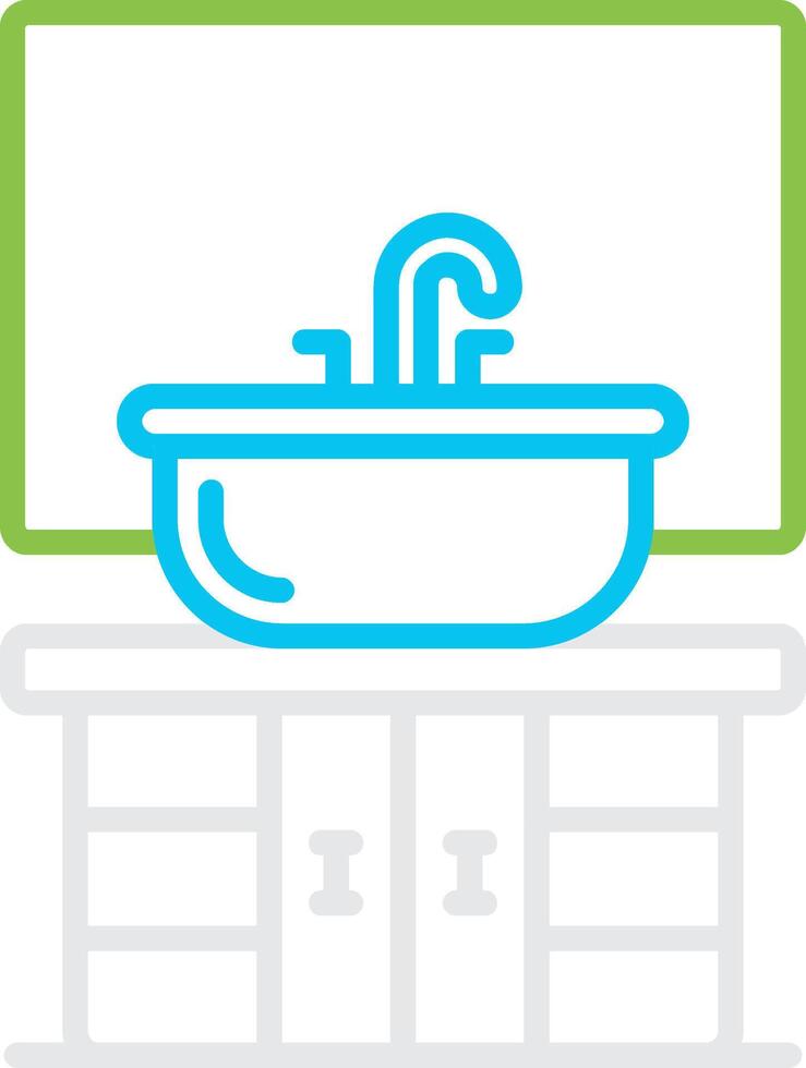 Sink Bin Creative Icon Design vector