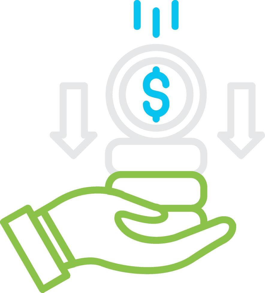 Savings Bin Creative Icon Design vector