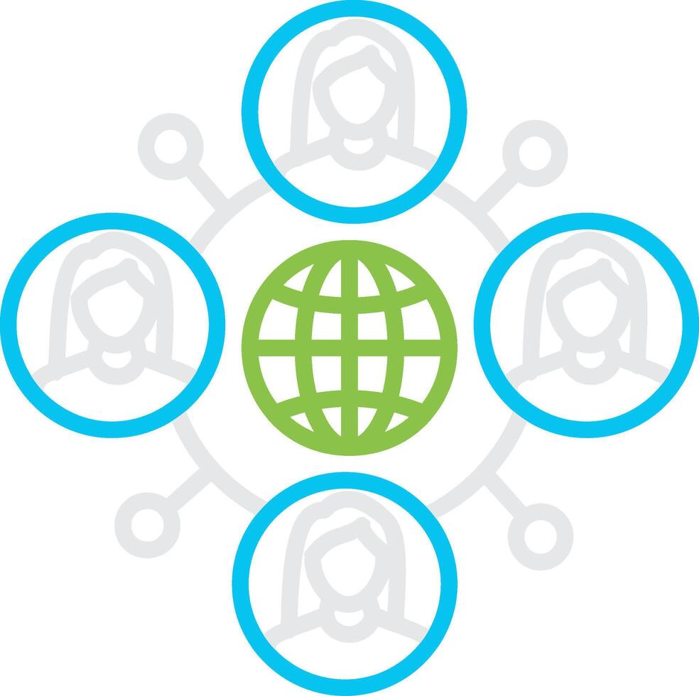 Global Network Creative Bin Creative Icon Design Design vector