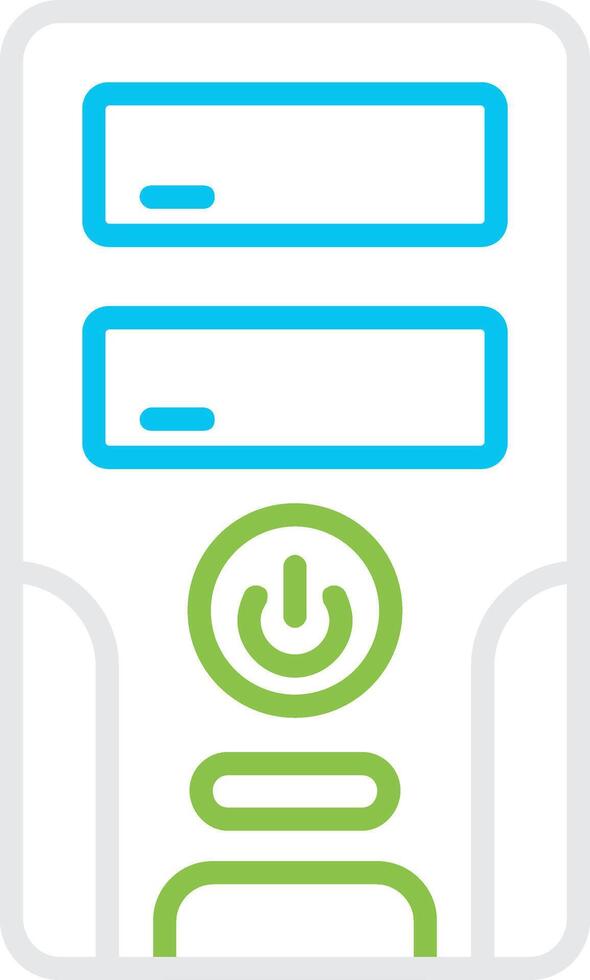Pc Tower Bin Creative Icon Design vector