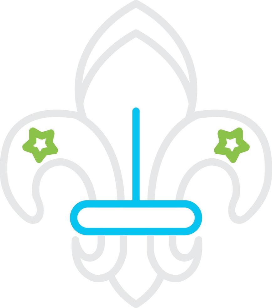 Fleur De Lis Creative Icon Design vector