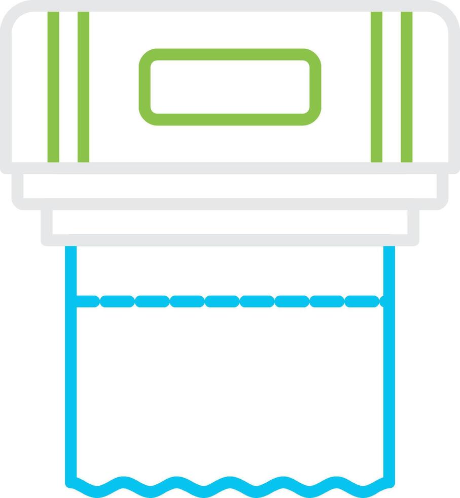 Paper Towel Bin Creative Icon Design vector