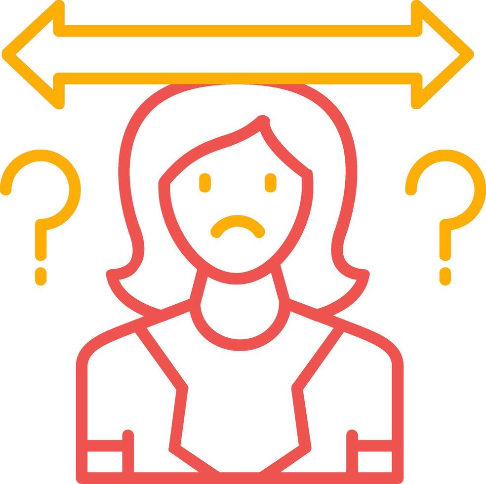 Uncertainty Creative Icon Design vector