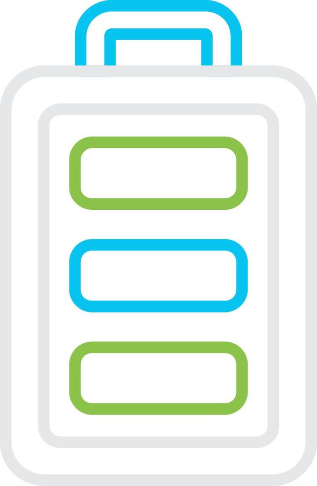 Full Battery Creative Icon Design vector