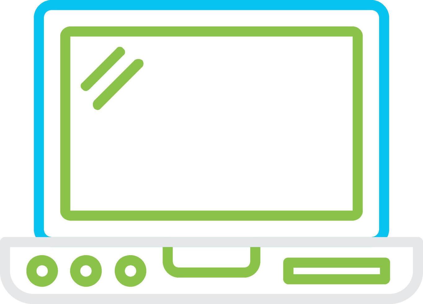 Laptop Bin Creative Icon Design vector