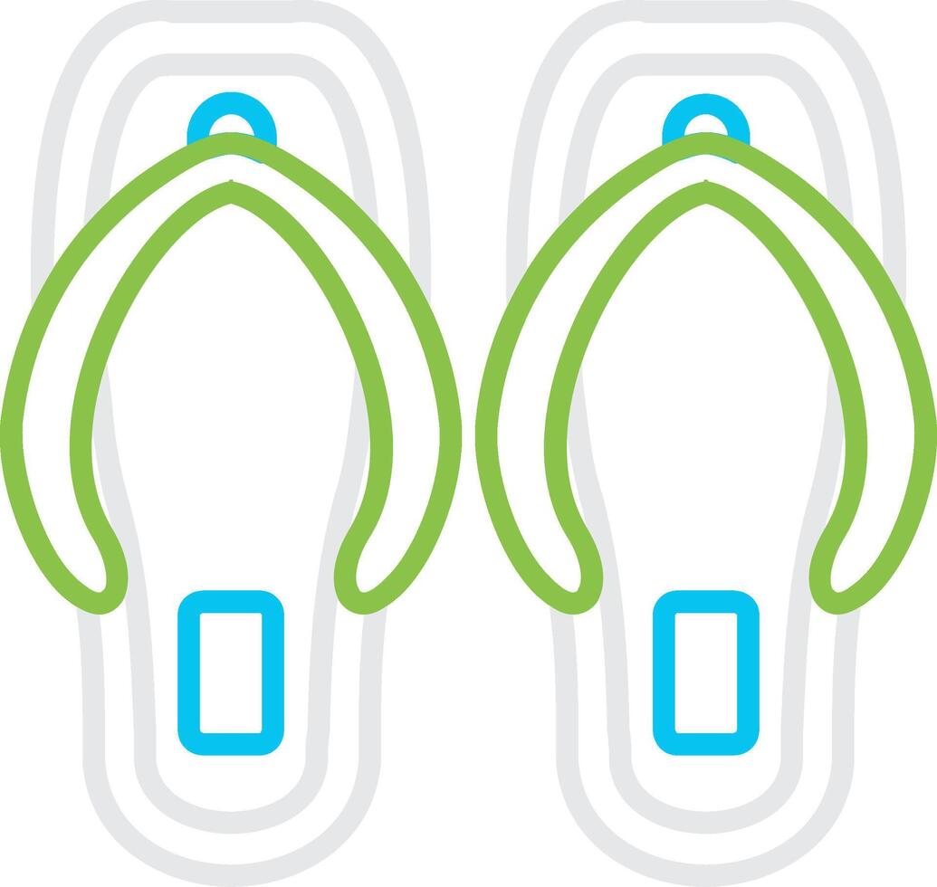 Flip Flops Creative Icon Design vector