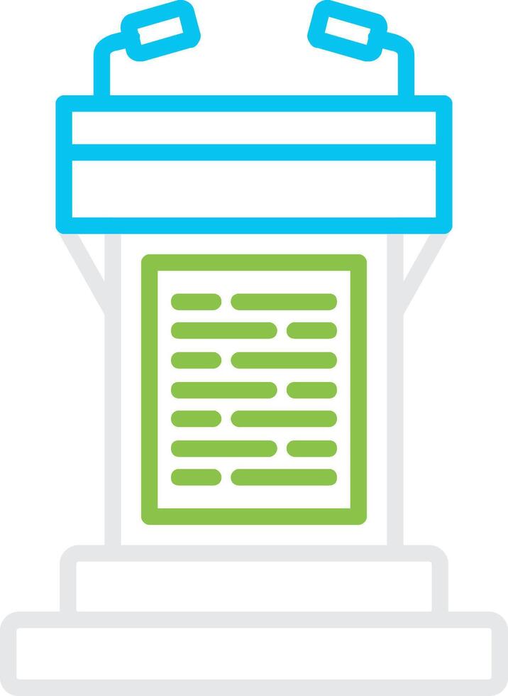 Tribune Creative Icon Design vector