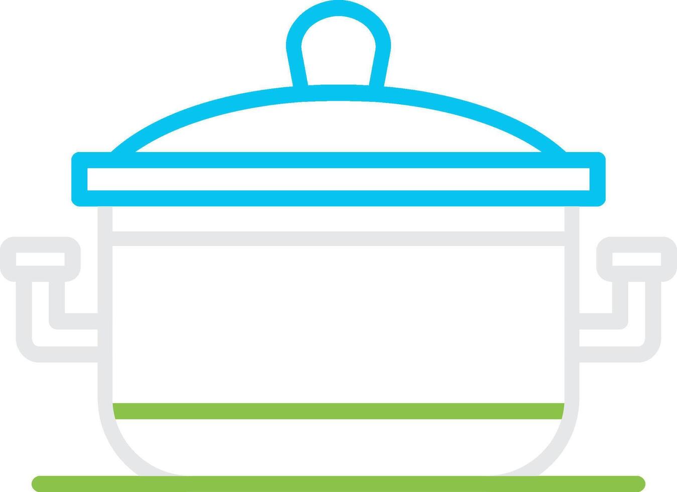 Cooking Pot Creative Icon Design vector