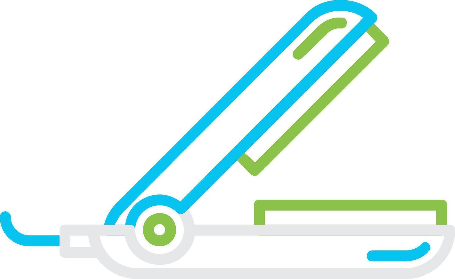 Hair Straightener Creative Icon Design vector