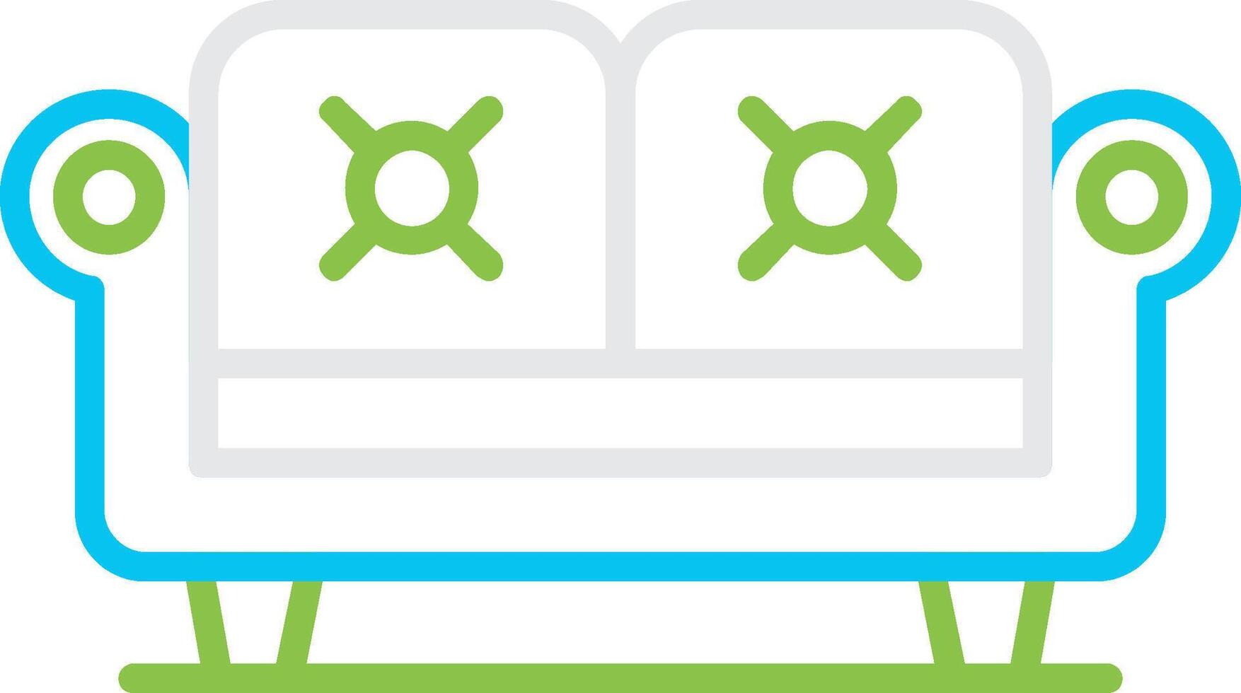 Couch Bin Creative Icon Design vector