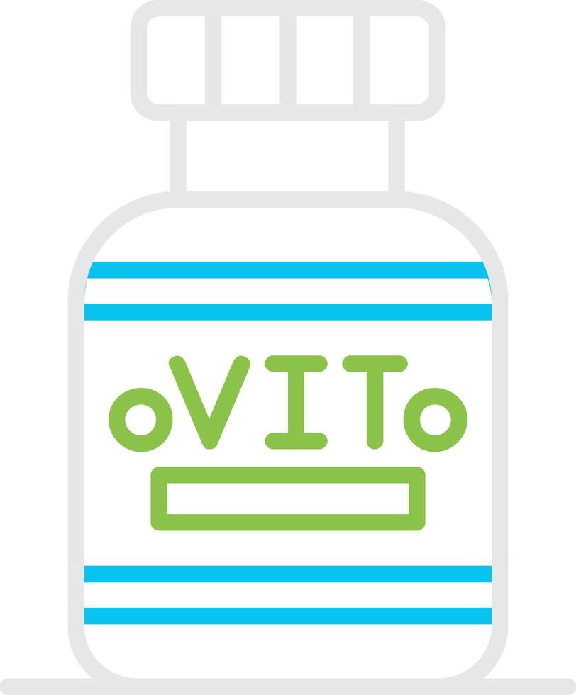 Vitamins Bin Creative Icon Design vector