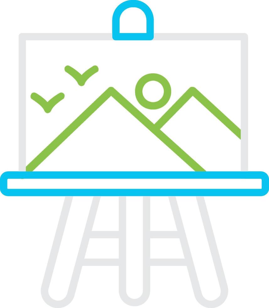 Canvas Creative Icon Design vector