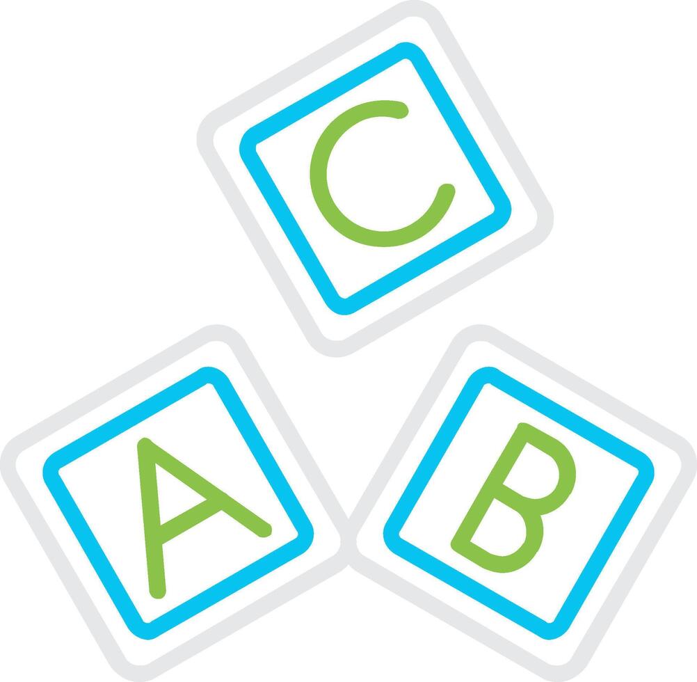 Abc Block Creative Icon Design vector