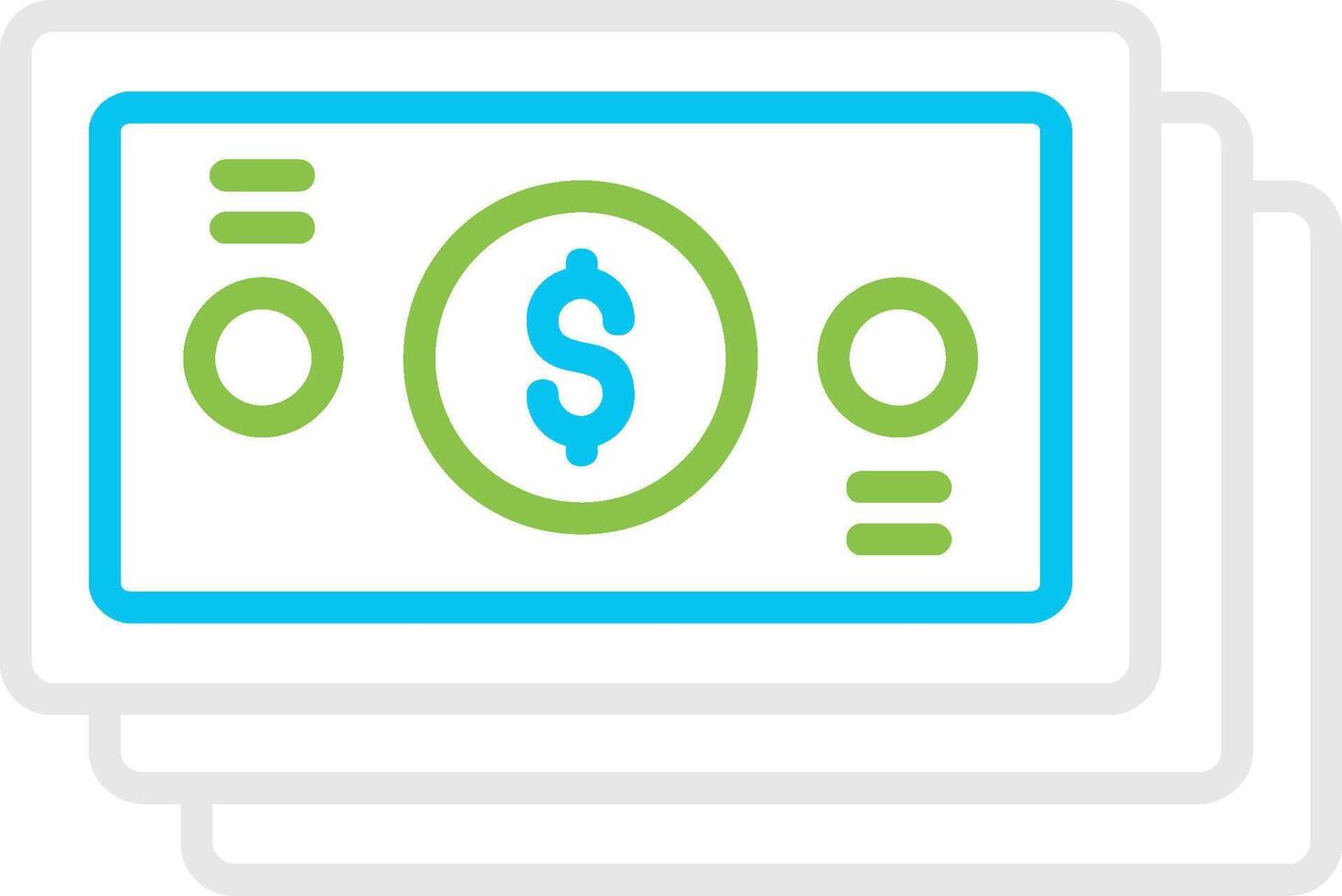 Banknotes Creative Icon Design vector