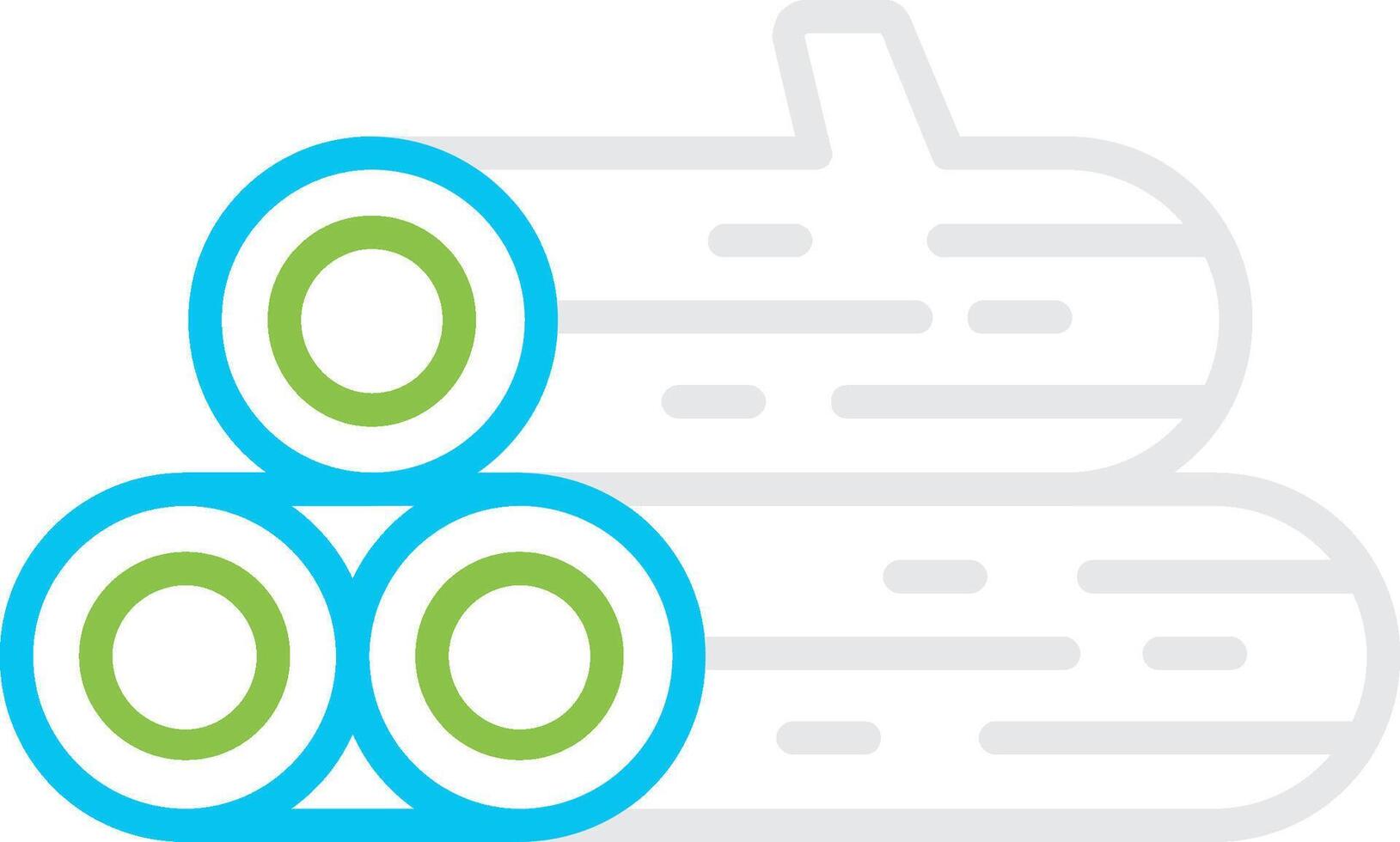 Log Bin Creative Icon Design vector