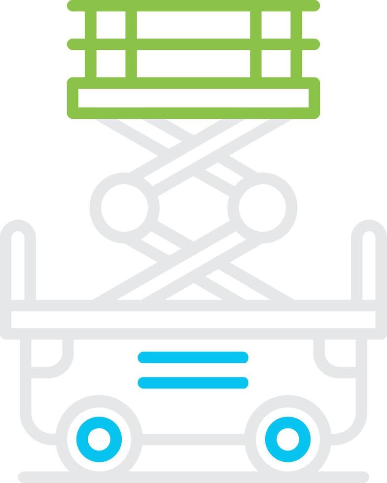 Scissor Lift Creative Icon Design vector