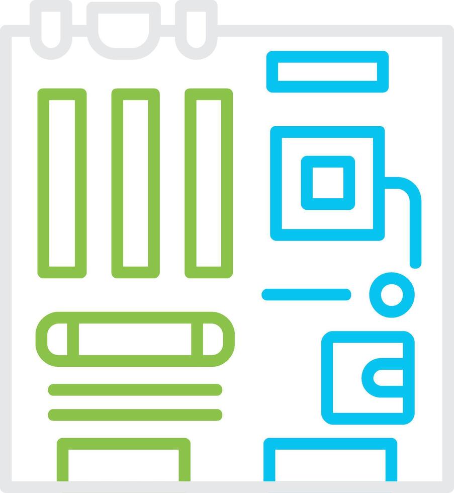 Motherboard Bin Creative Icon Design vector