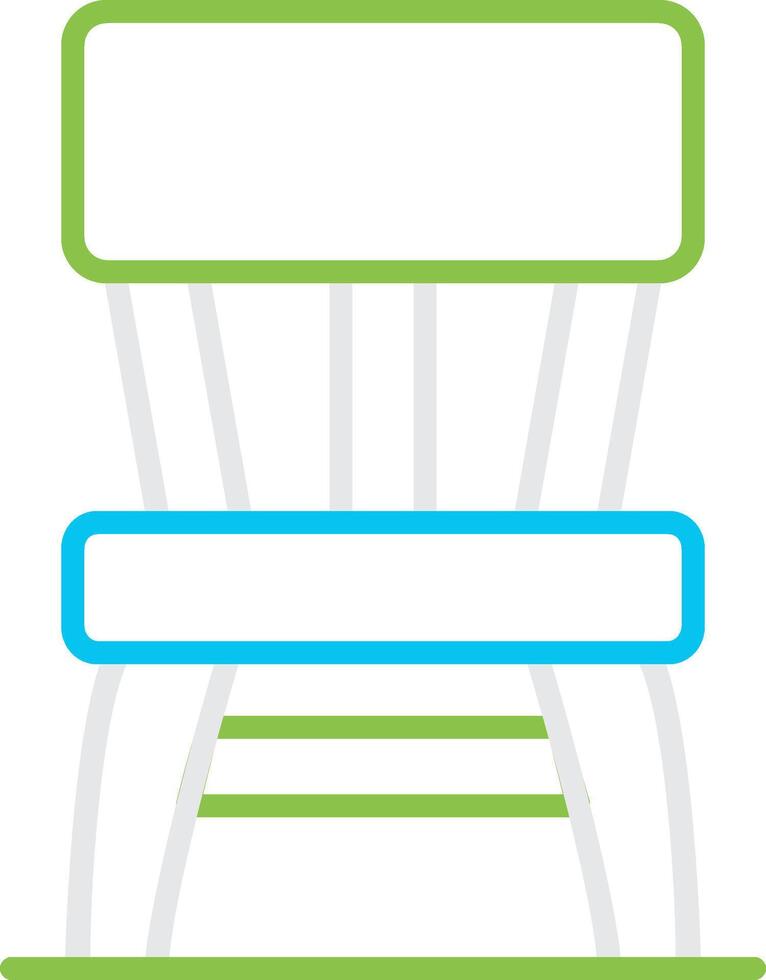 Wooden Chair Bin Creative Icon Design vector