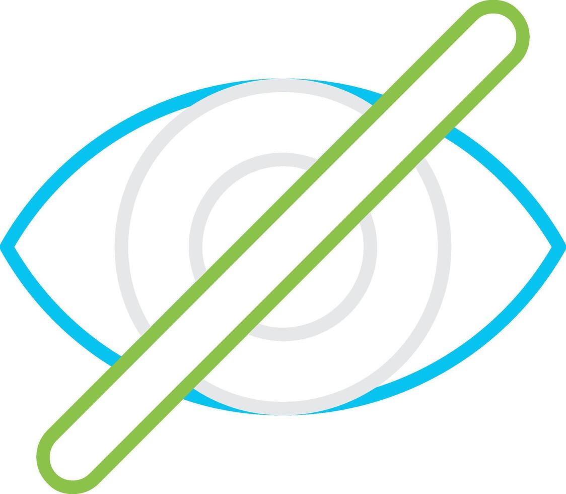 Close Eyes Creative Icon Design vector