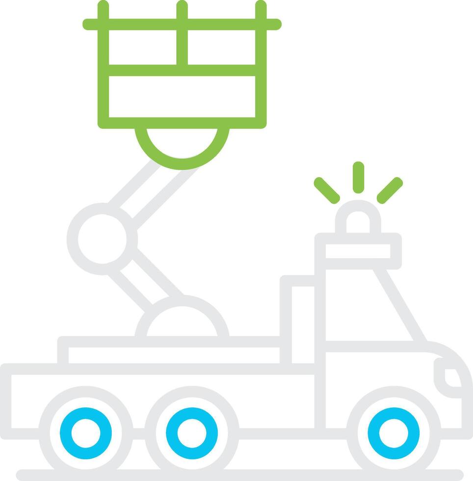 Ladder Truck Creative Icon Design vector