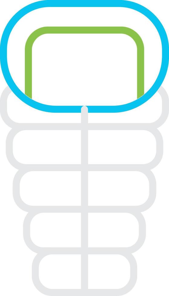 Sleeping Bag Bin Creative Icon Design vector