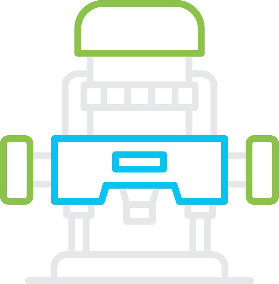 Router Machine Bin Creative Icon Design vector