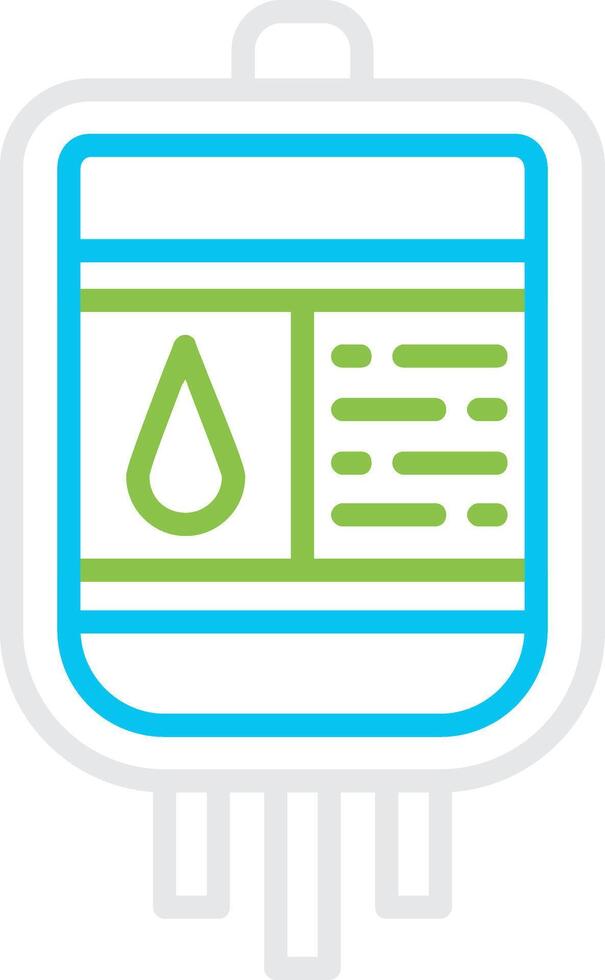 Blood Bag Creative Icon Design vector