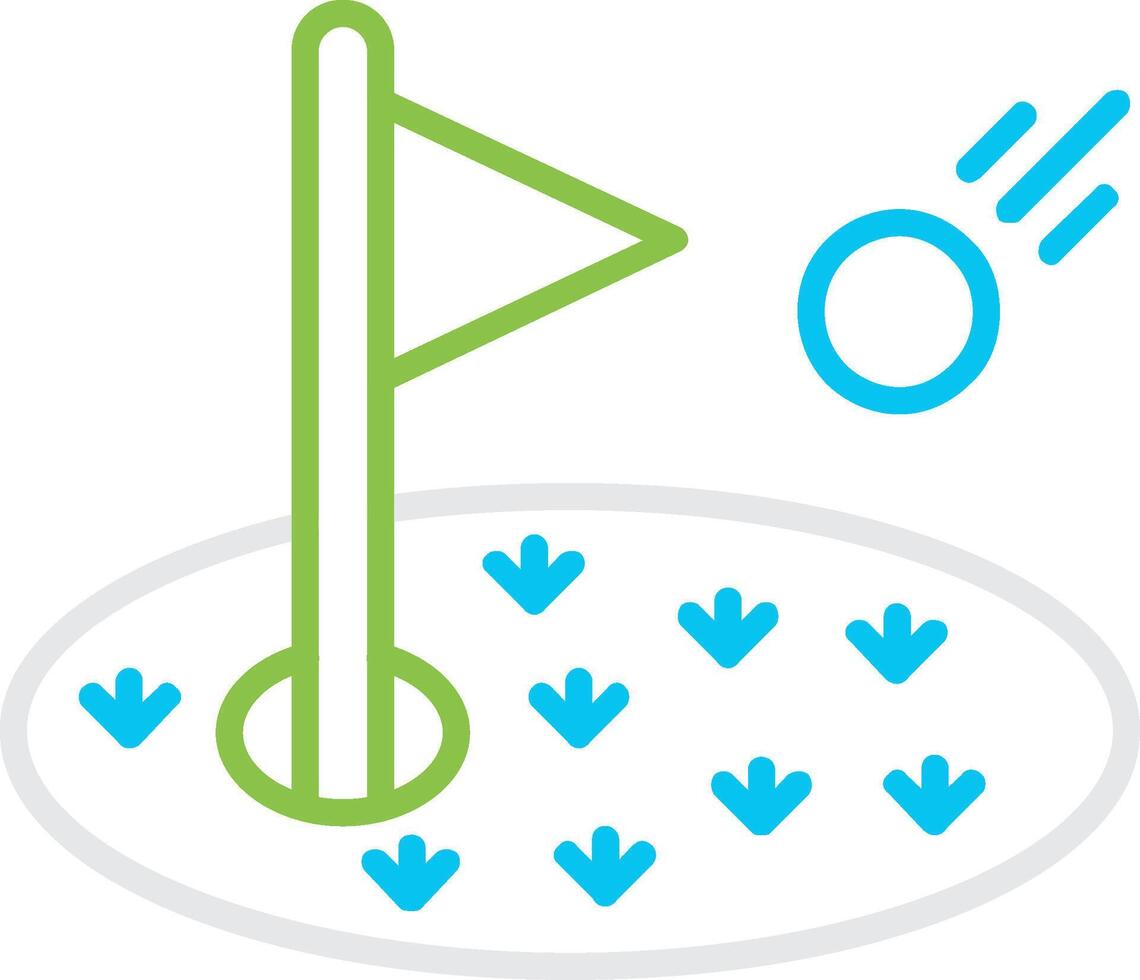 Golf Bin Creative Icon Design vector