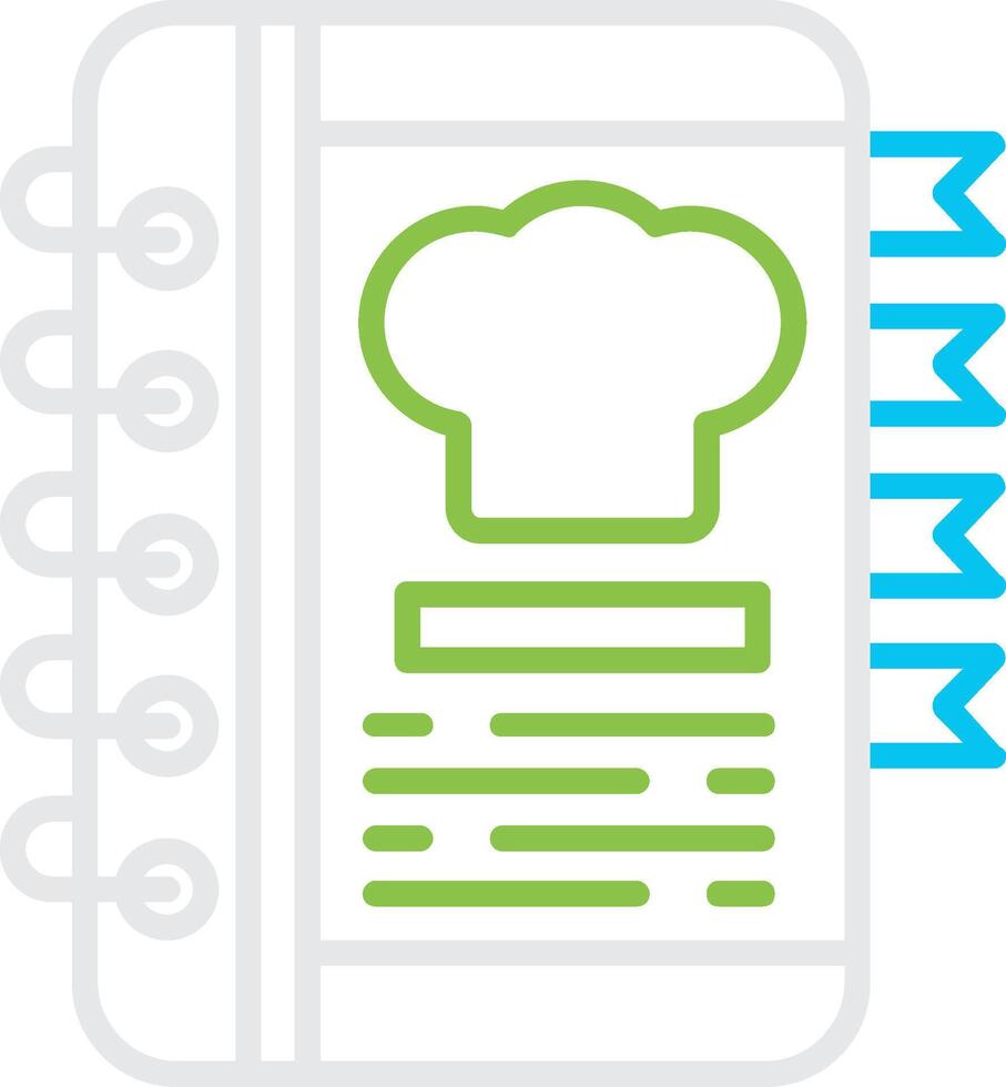 Recipe Book Bin Creative Icon Design vector