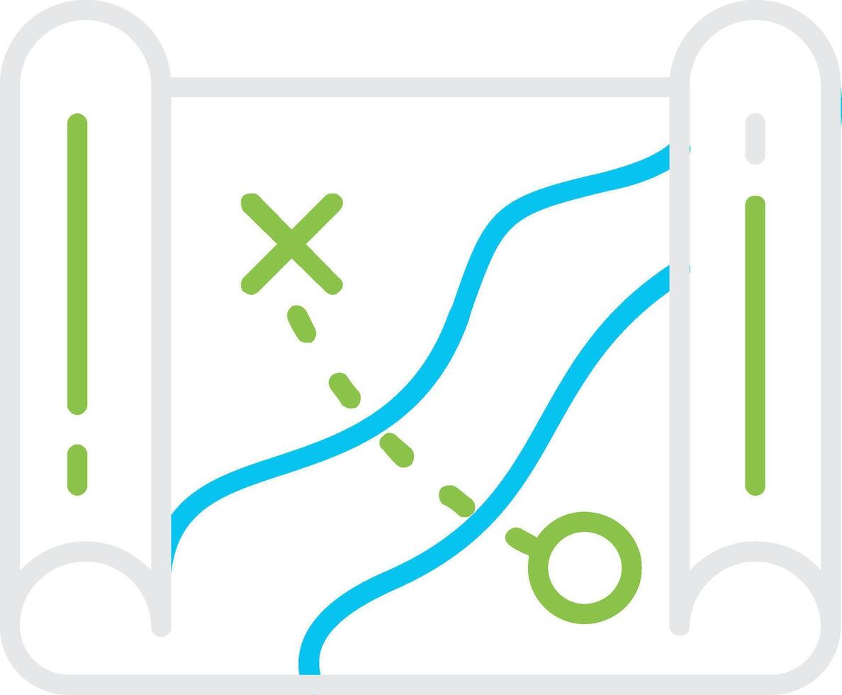 Map Creative Icon Design vector