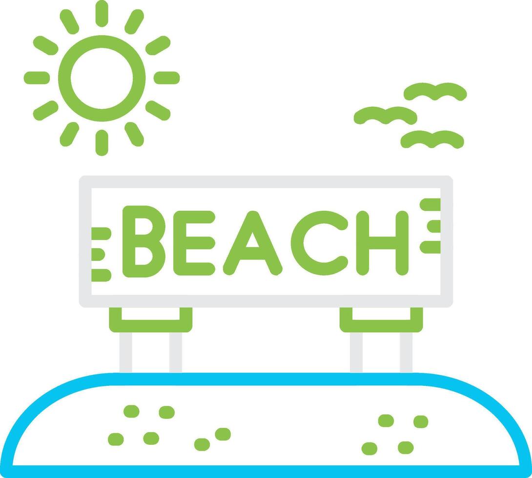 Beach Creative Icon Design vector