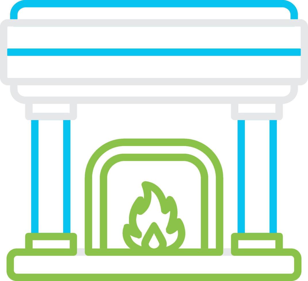 Fireplace Bin Creative Icon Design vector