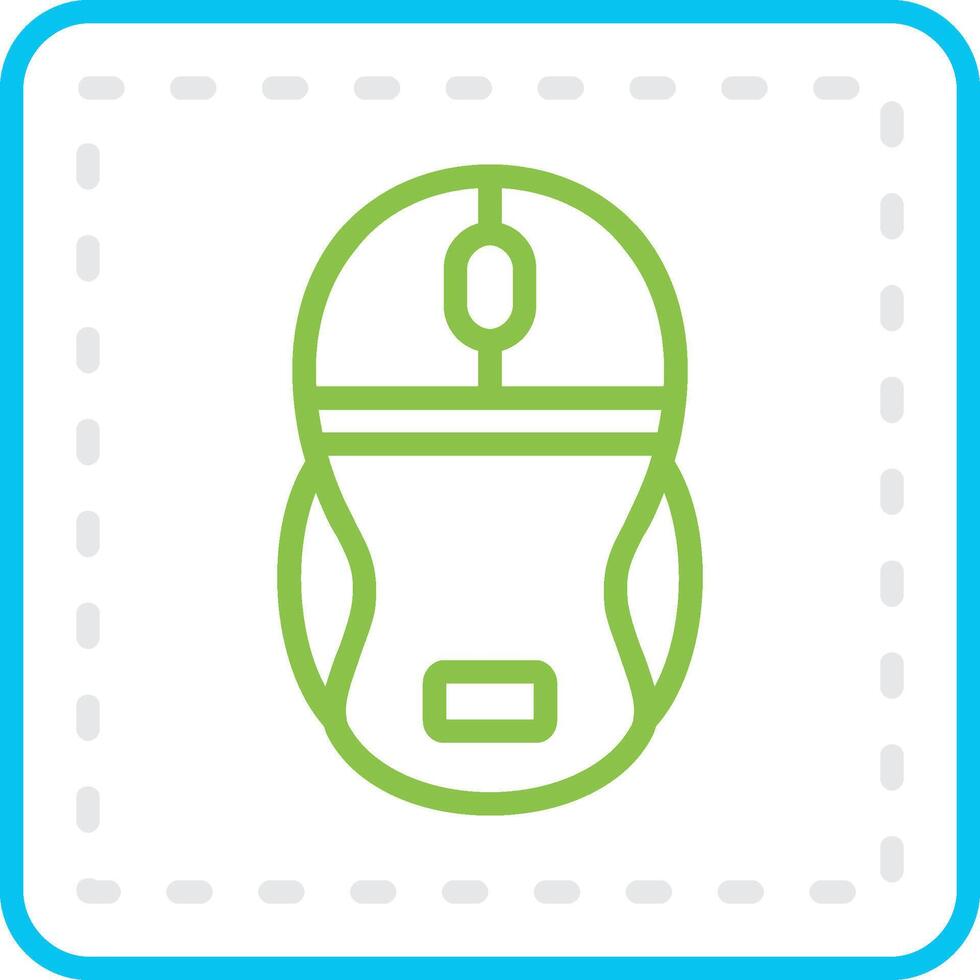 Wireless Mouse Bin Creative Icon Design vector