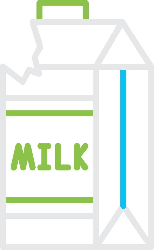 Milk Carton Bin Creative Icon Design vector