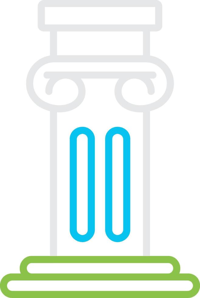 Pillar Bin Creative Icon Design vector