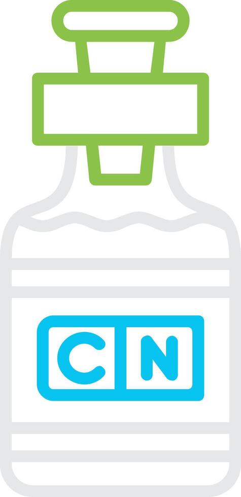 Cyanide Bin Creative Icon Design vector