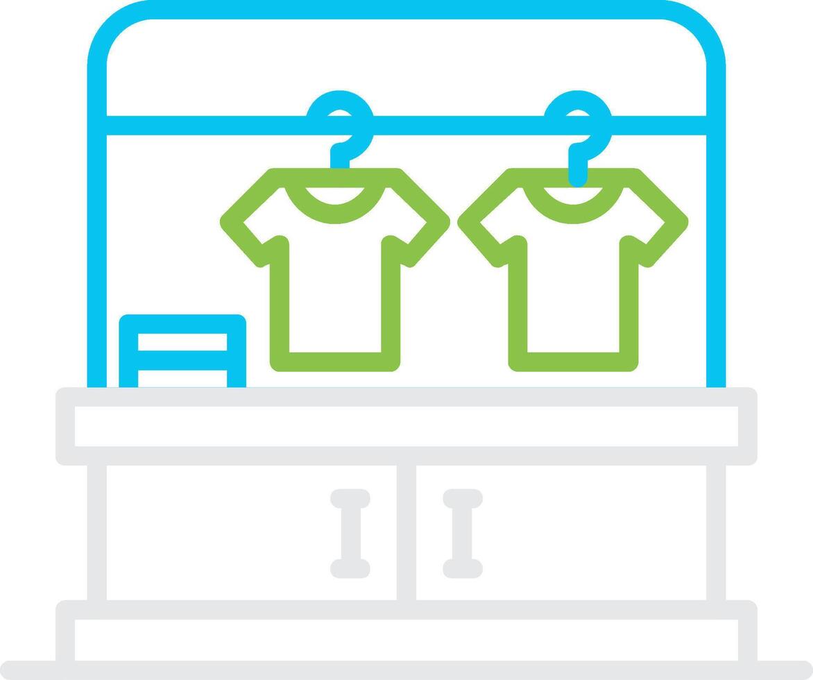 Clothes Rack Creative Icon Design vector