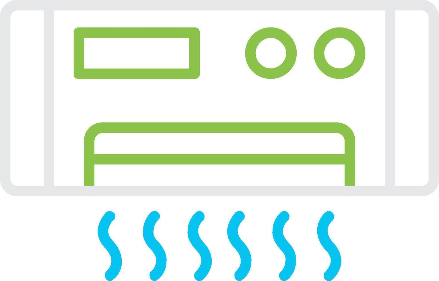 Air Conditioning Bin Creative Icon Design vector