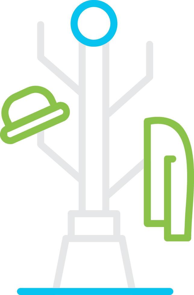 Coat Stand Creative Icon Design vector