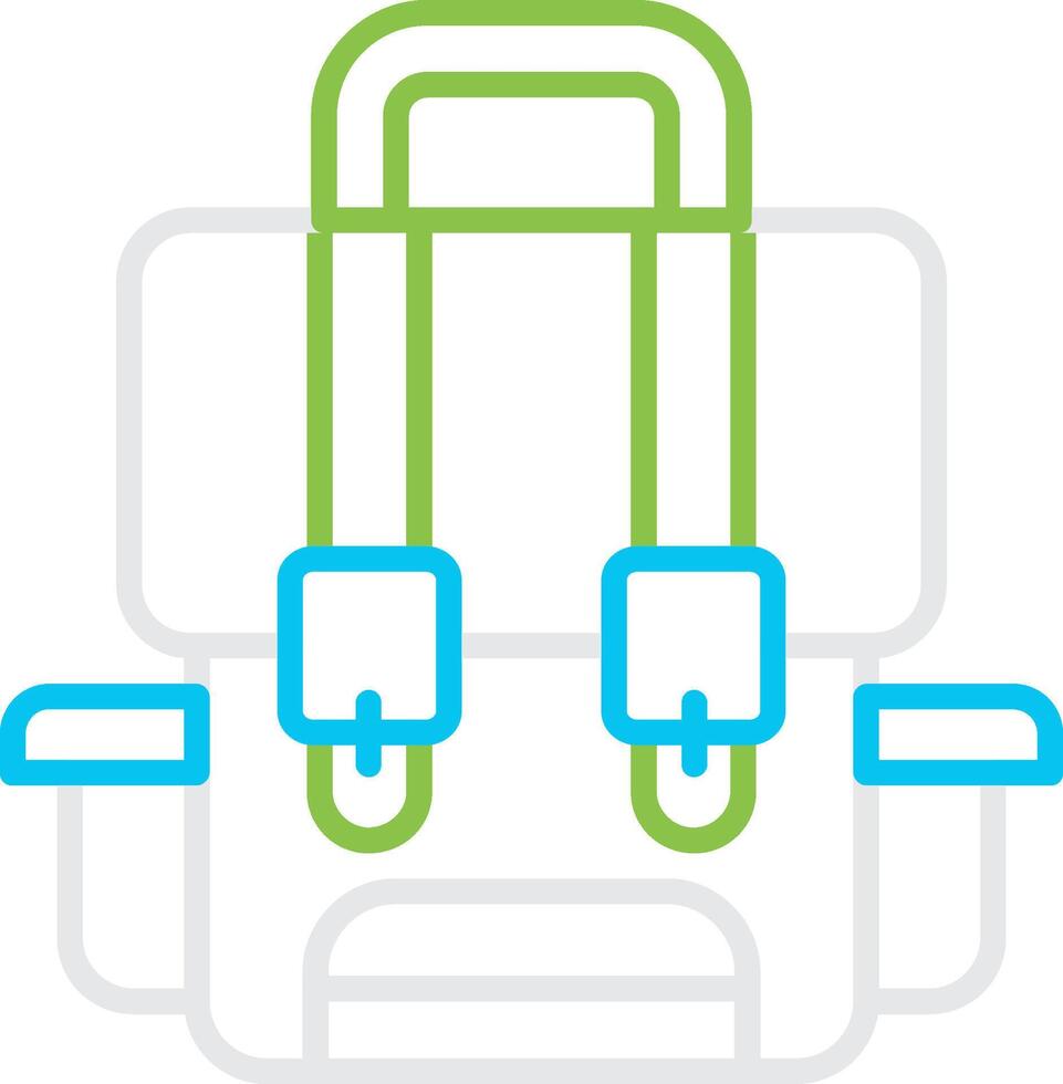 Backpack Bin Creative Icon Design vector