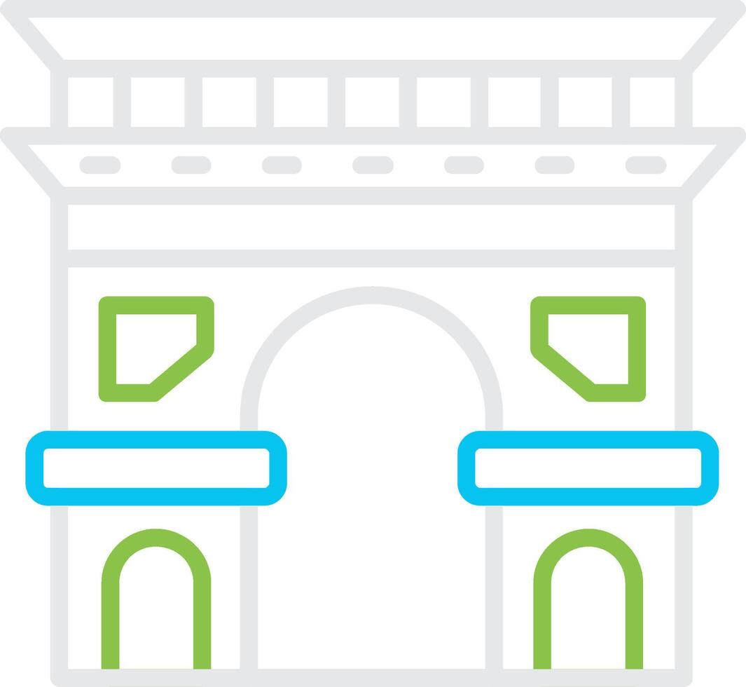 Arc De Triomphe Creative Icon Design vector