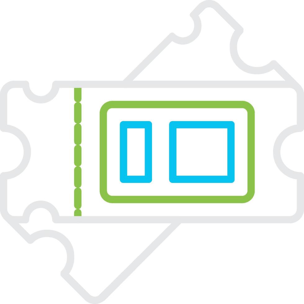 Ticket Creative Icon Design vector