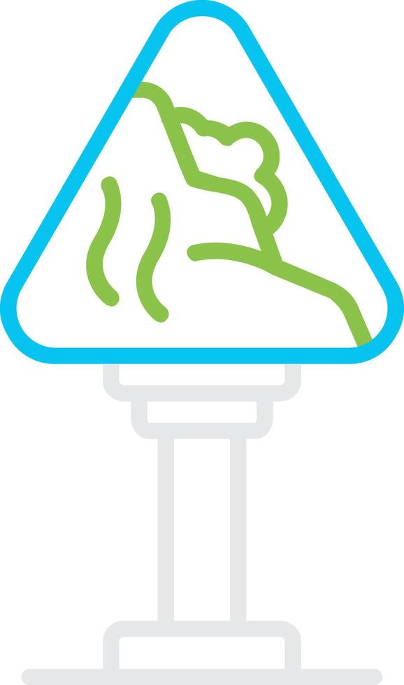 Avalanche Sign Bin Creative Icon Design vector