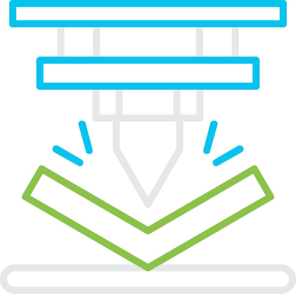 Bending Bin Creative Icon Design vector